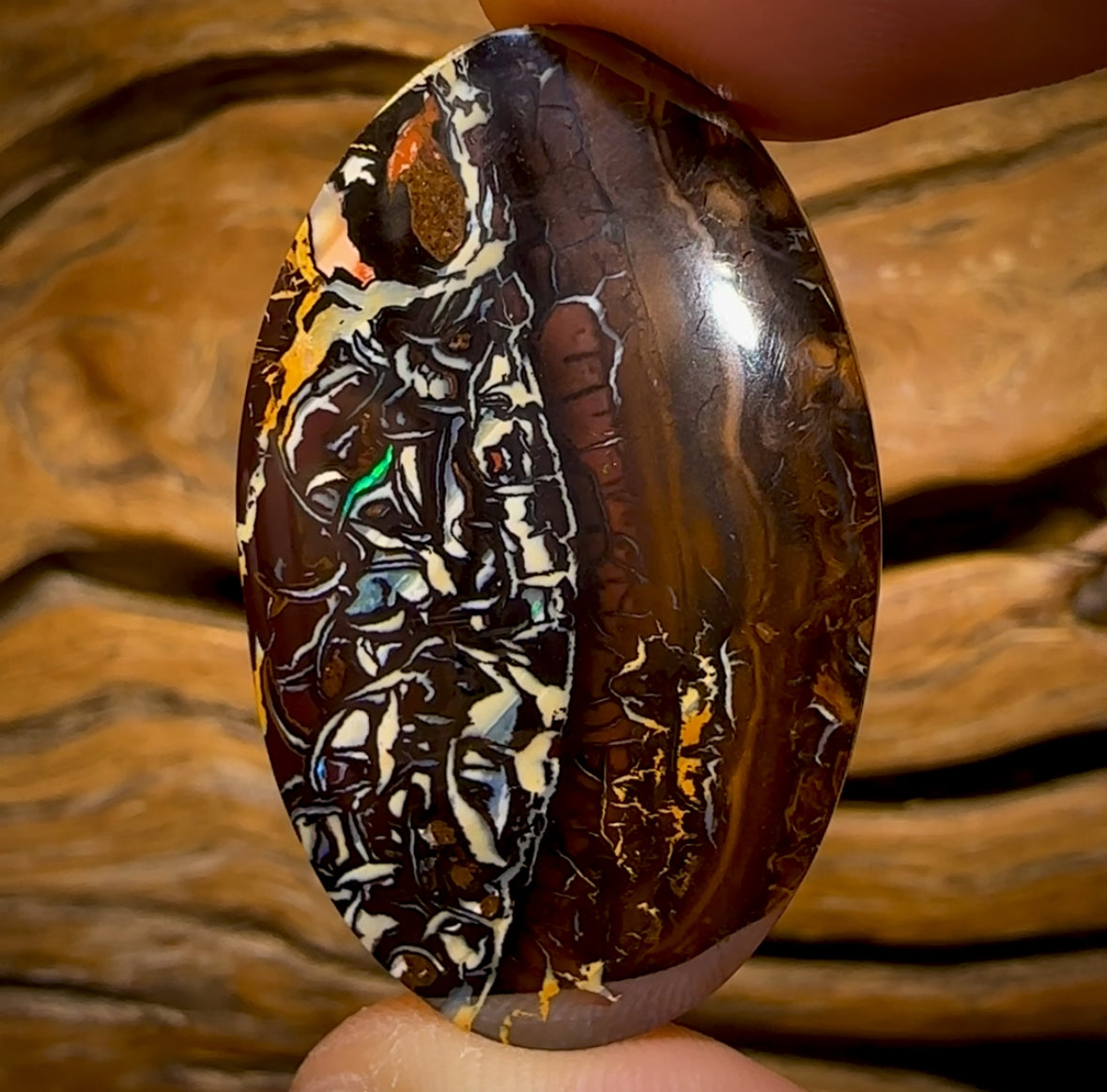 Auction Fall-Through = Your Gain! 🔥 Now More Than 50% Off RRP 🚨  62.2cts - Wow Tribal Queensland Boulder Opal. Tribal Matrix Double Sided