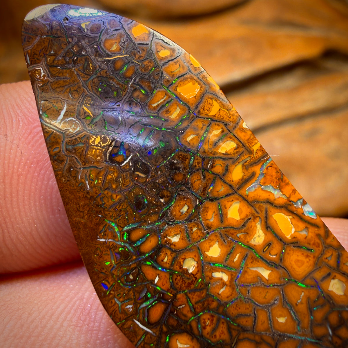 38cts - ‘Green Honey’ Tribal Australian Boulder Opal from Yowah