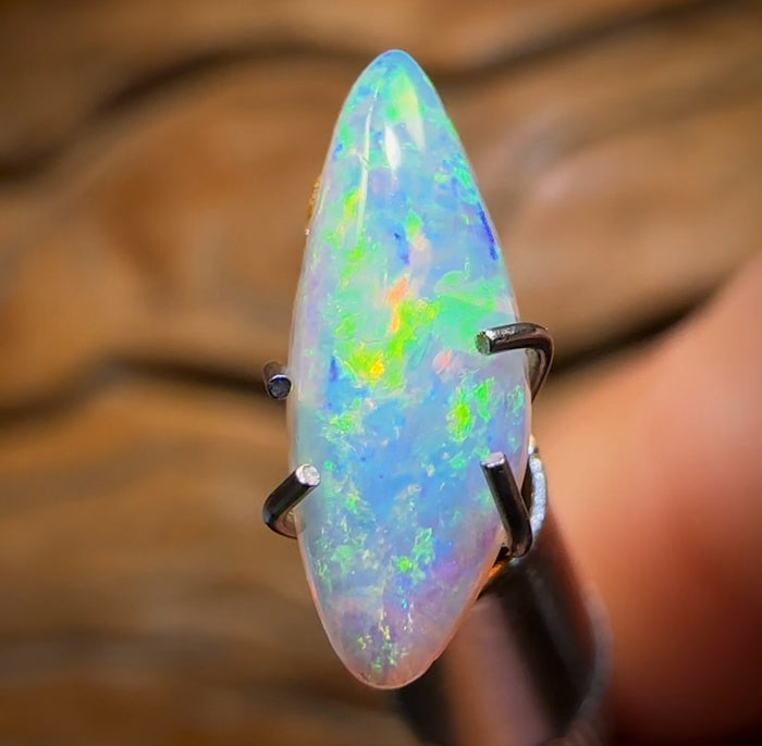 🔨 AUCTION 🔨 0.83cts - Top Quality Small But Sweet Solid GEM Australian Boulder Pipe Opal