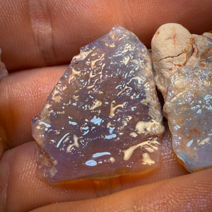 🔒96,7 cts - 3 lots d'opales brutes Lightning Ridge