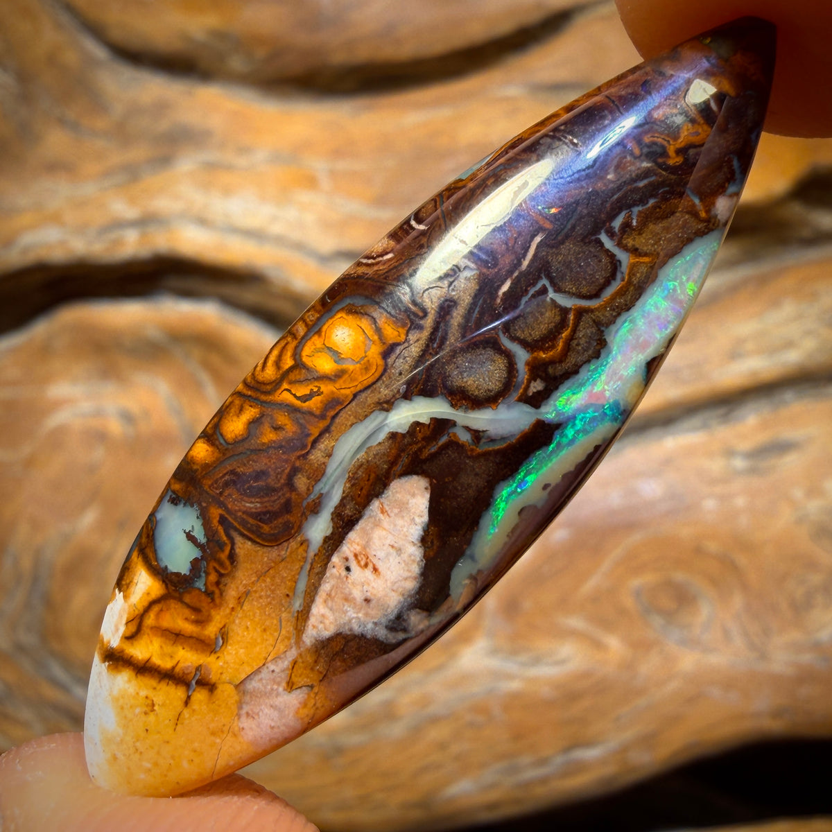 17.9cts - Tribal Queensland Boulder Opal from Yowah