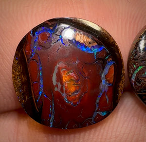13.8cts - Tribal Queensland Boulder Opal Pair