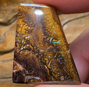 71cts - Double Sided Australian Boulder Opal TRIBAL - Opal Whisperers