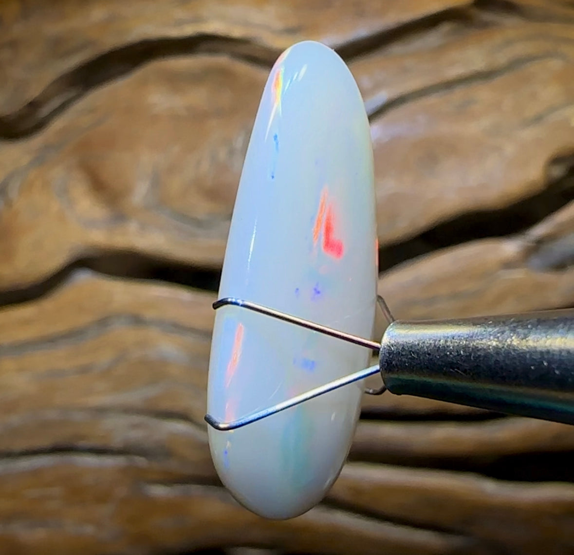 19.2cts - Double Sided, South Australian White Opal from Coober Pedy. Great Price for Big Stone - Opal Whisperers