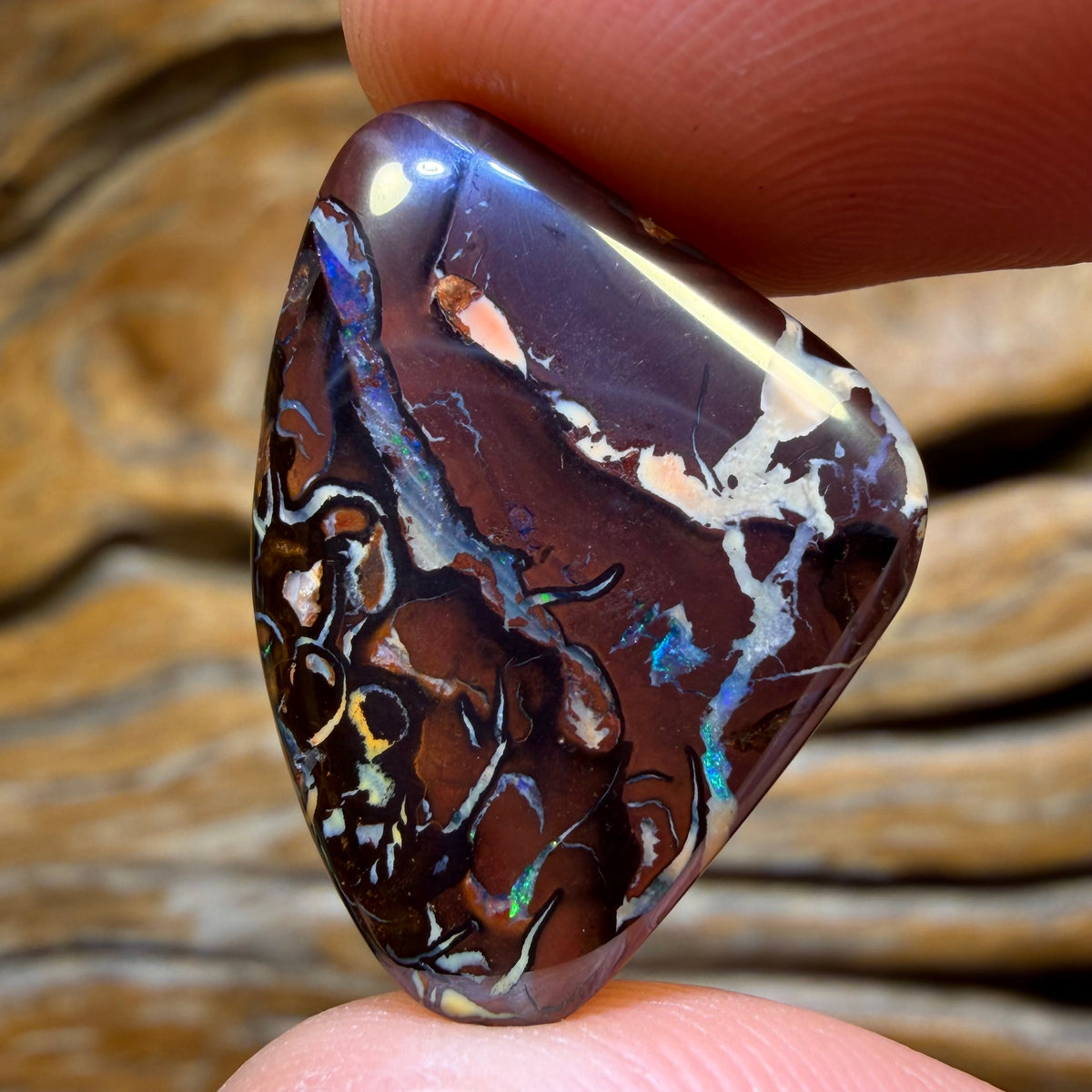 18.2cts - Tribal Yowah Nut Opal. Australian Opal