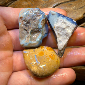 181.2cts - 3x Lightning Ridge Opal Rough Parcel