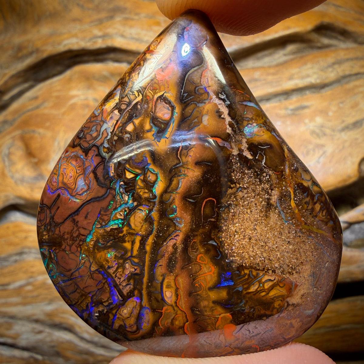 183.9cts - Tribal Yowah Nut Opal. Australian Opal