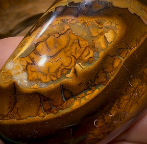 2 x HUGE Drilled Boulder Opal Pendant Split Pair w/ Eco Friendly Vegan Cords