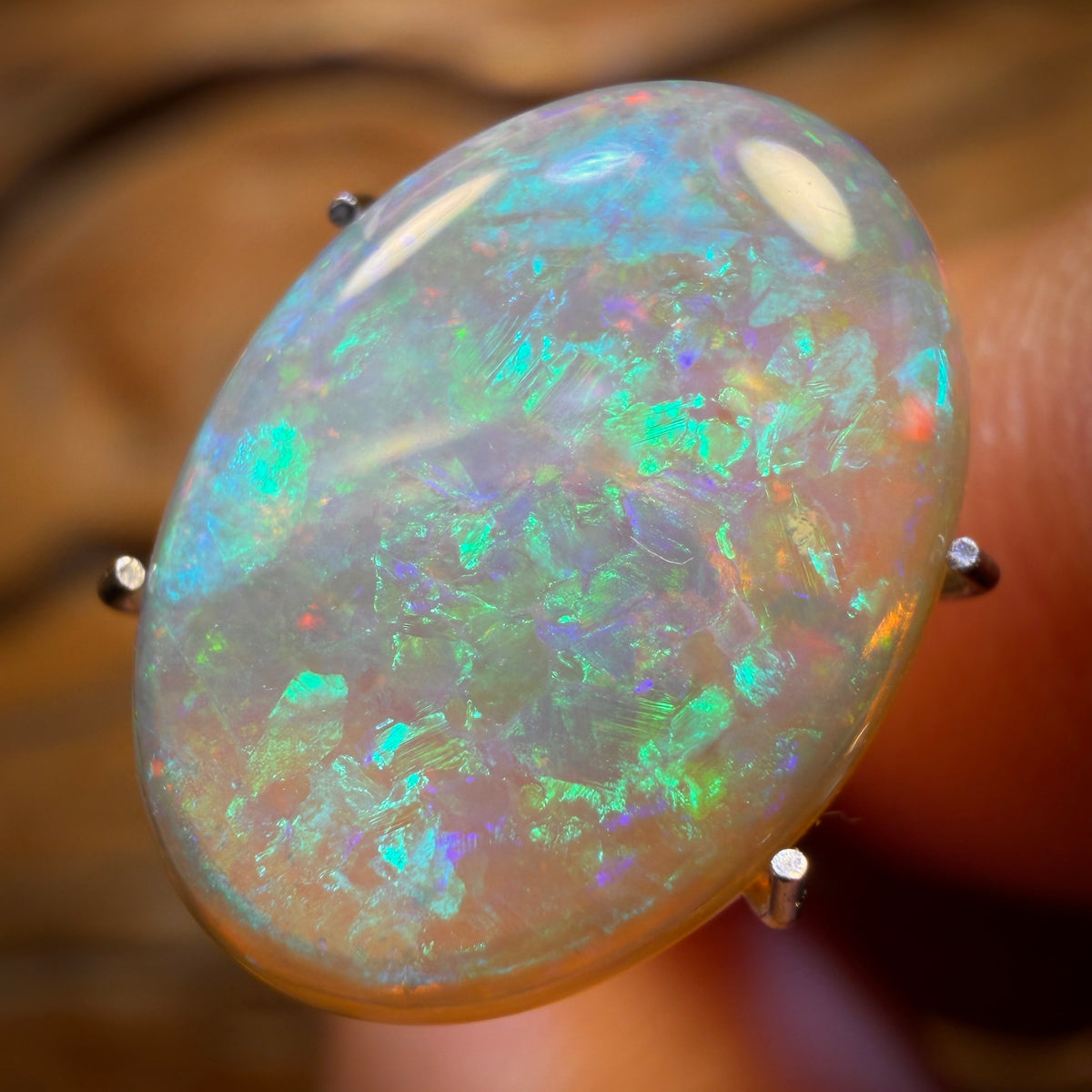 3.6cts - GEM South Australian Dark Crystal Opal Double Sided Quality