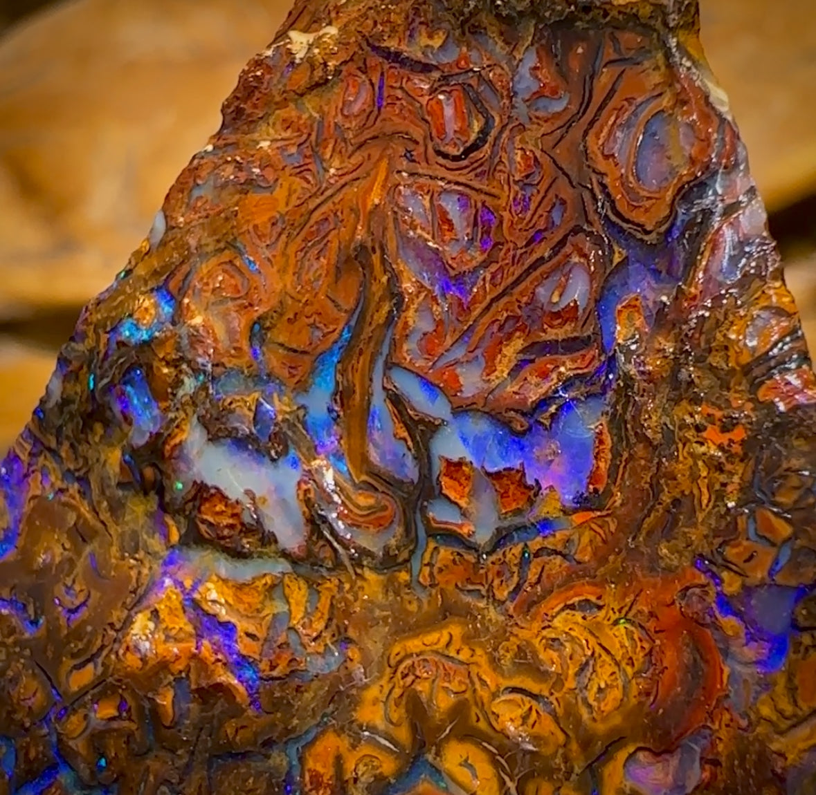 WILDCARD CUTTER!!! 141.8cts - Tribal Yowah Nut Opal Rough Piece. Australian Opal