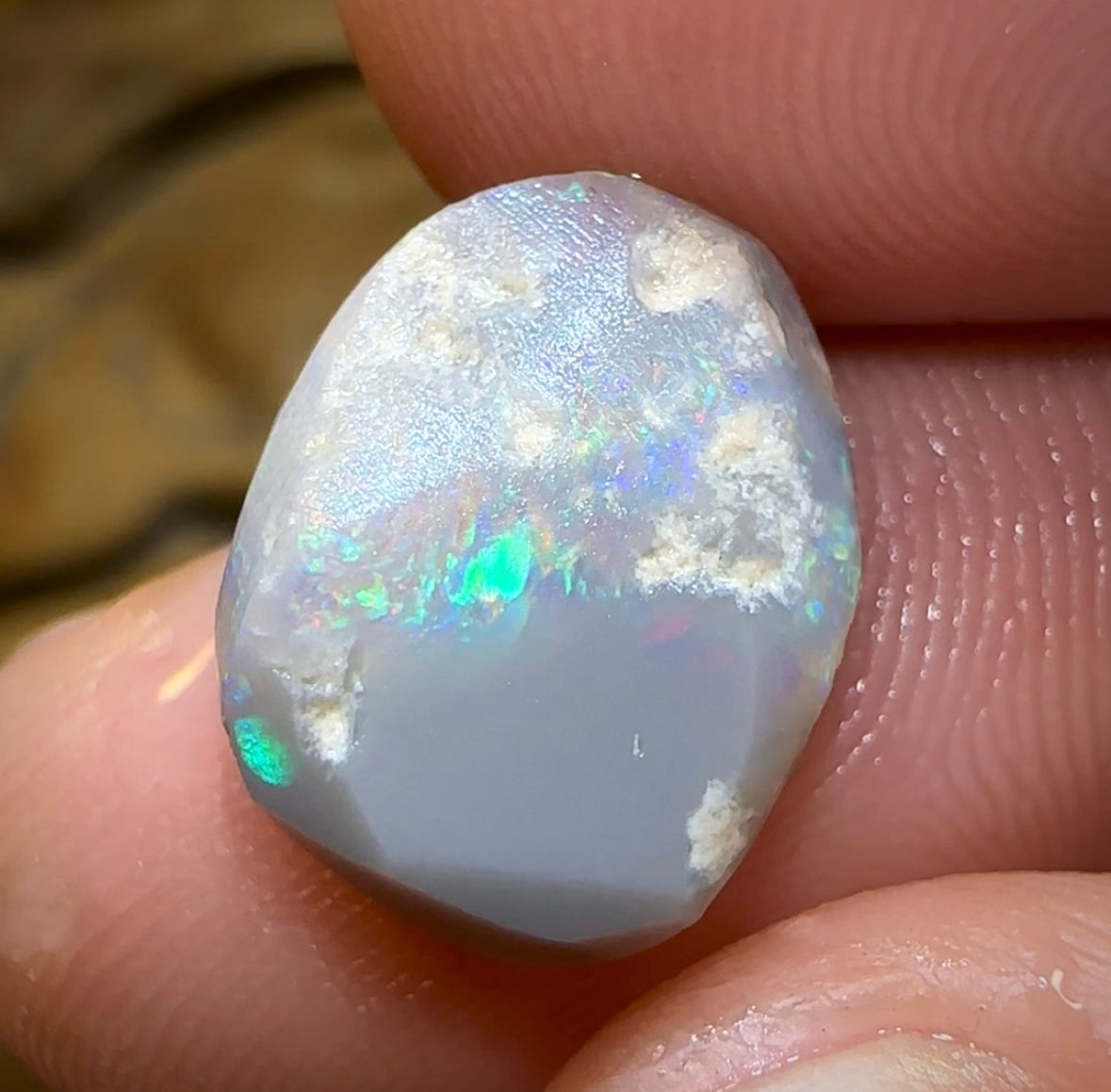 5.6cts - Lightning Ridge Dark Opal Rub - Opal Whisperers