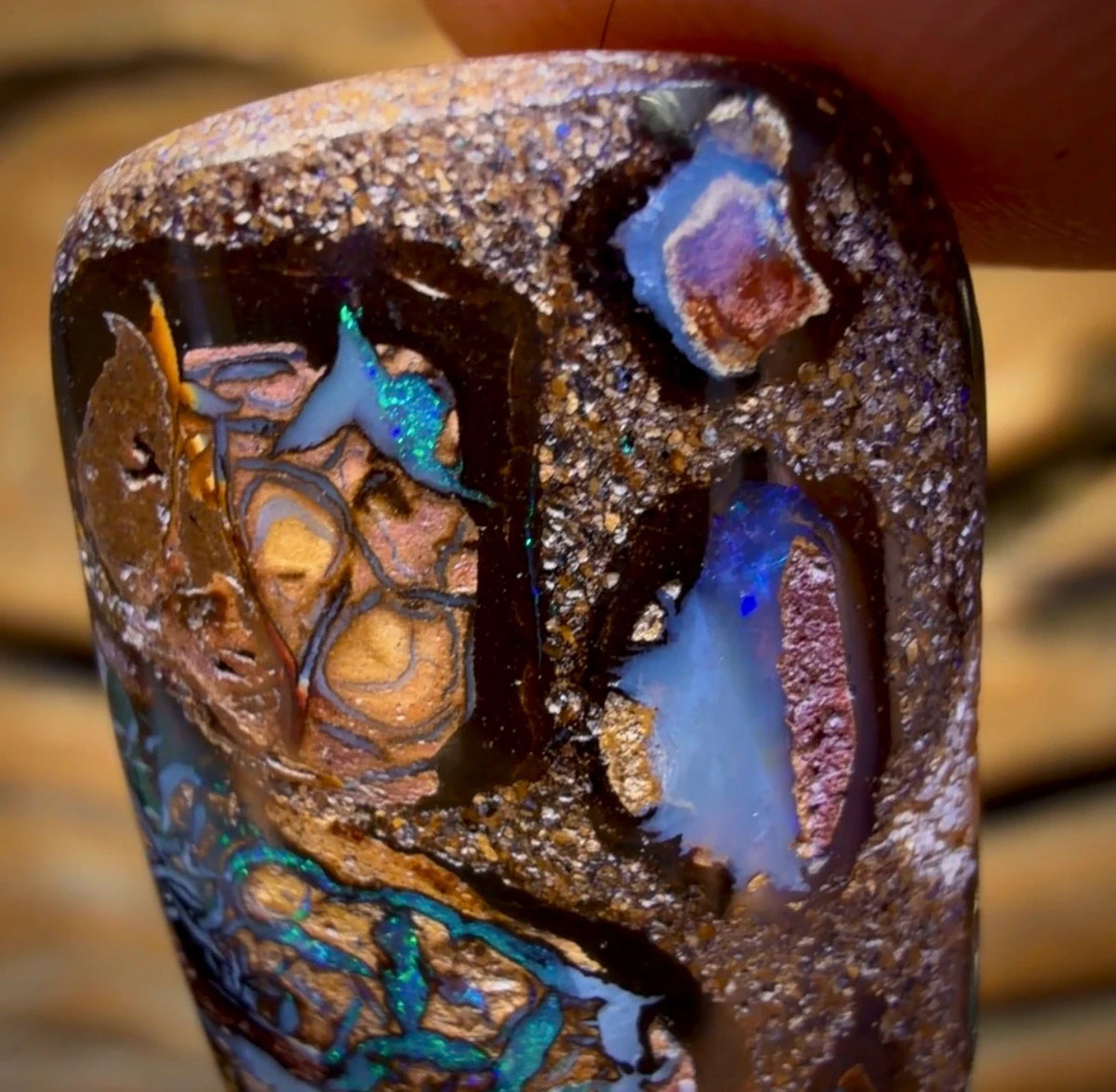Wild Card Cluster Card! 23.8cts - Tribal Australian Boulder Opal from Yowah