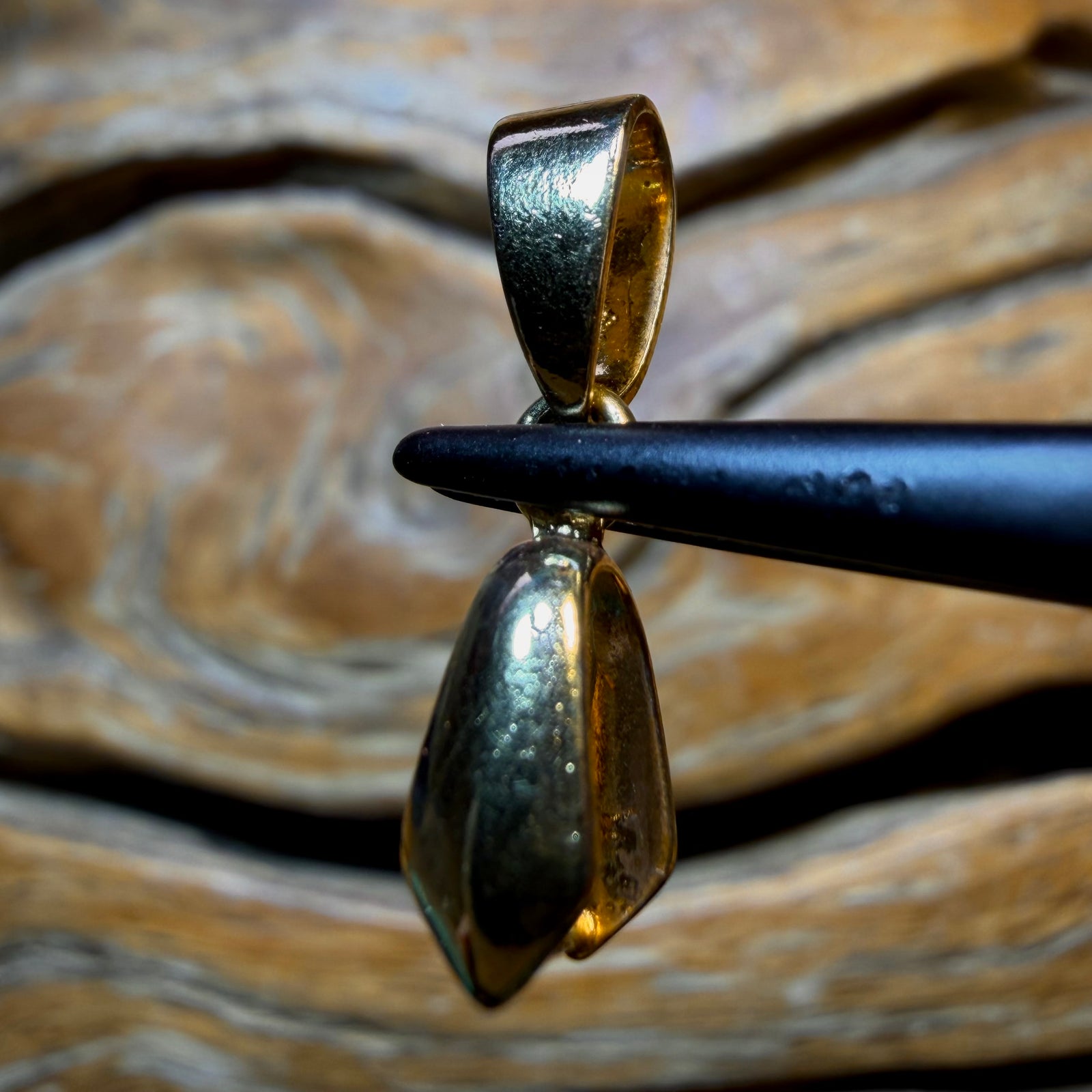 18k Gold Plated Pinch Bails - Add On Purchase for Drilled Opals