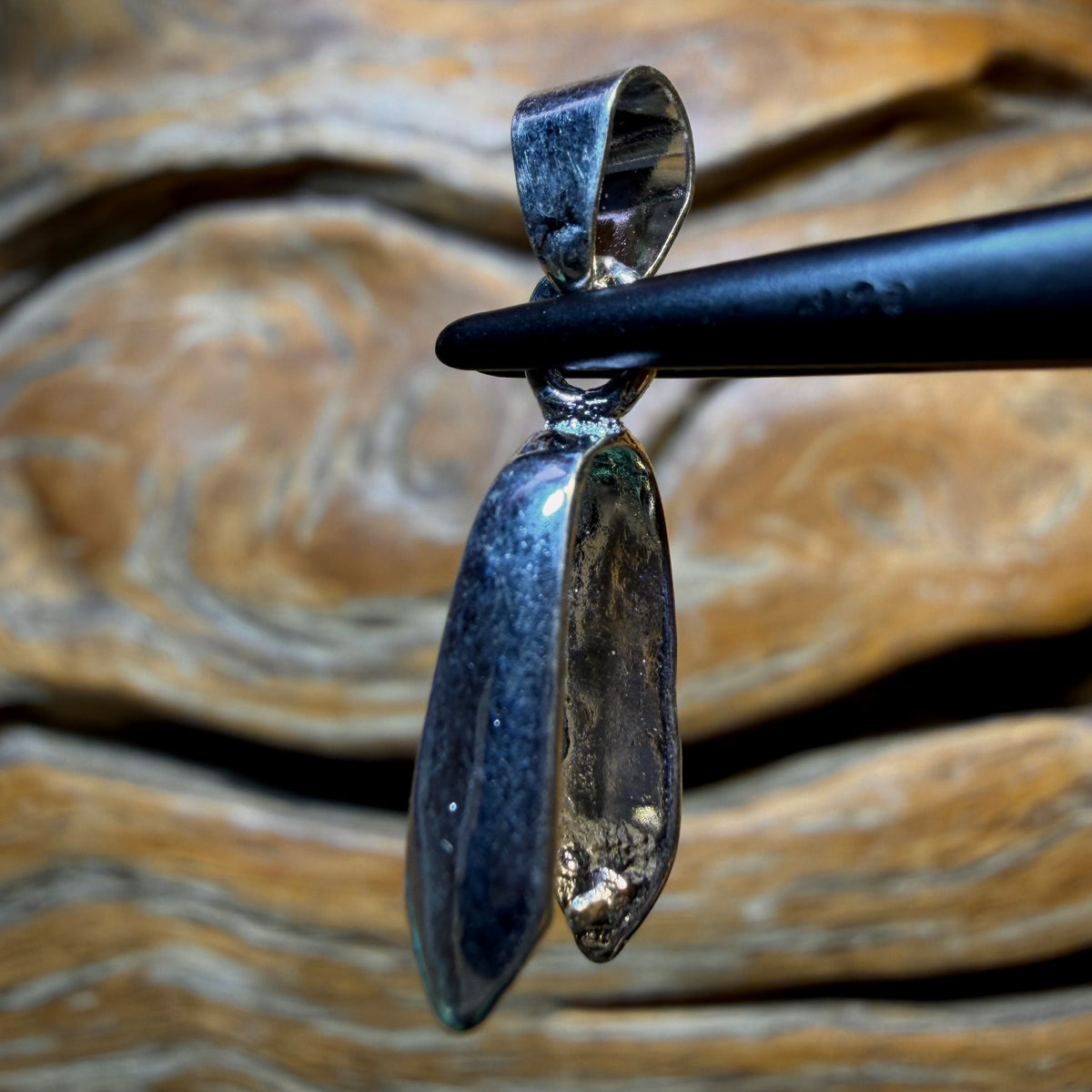 18k White Gold Plated Pinch Bails - Add On Purchase for Drilled Opals