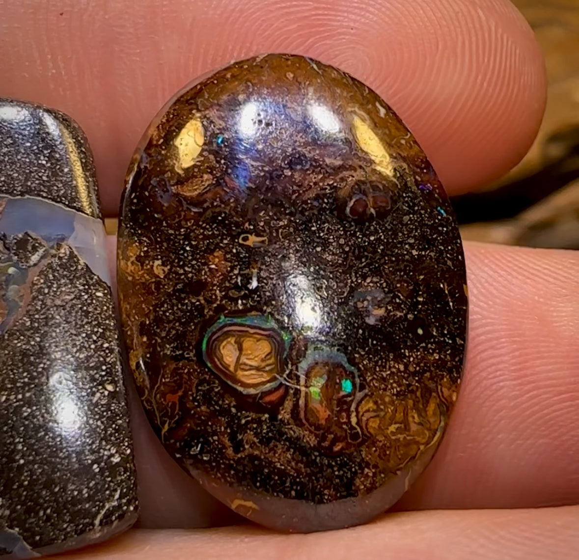 🔒  75.8cts - 3x Loose Queensland Boulder Opals. Parcel
