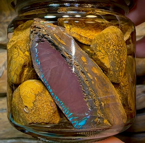 132.1g - Jar of Rough Australian Boulder Opal