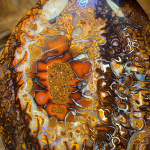 Bargain Card Big Big Stone! 265.9cts - Tribal Queensland Boulder Opal from Yowah. Double Sided