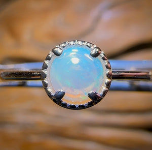 Auction Fall-Through = Your Gain! 🔥 Now More Than 50% Off RRP 🚨 Sterling Silver - South Australian Crystal Opal Ring