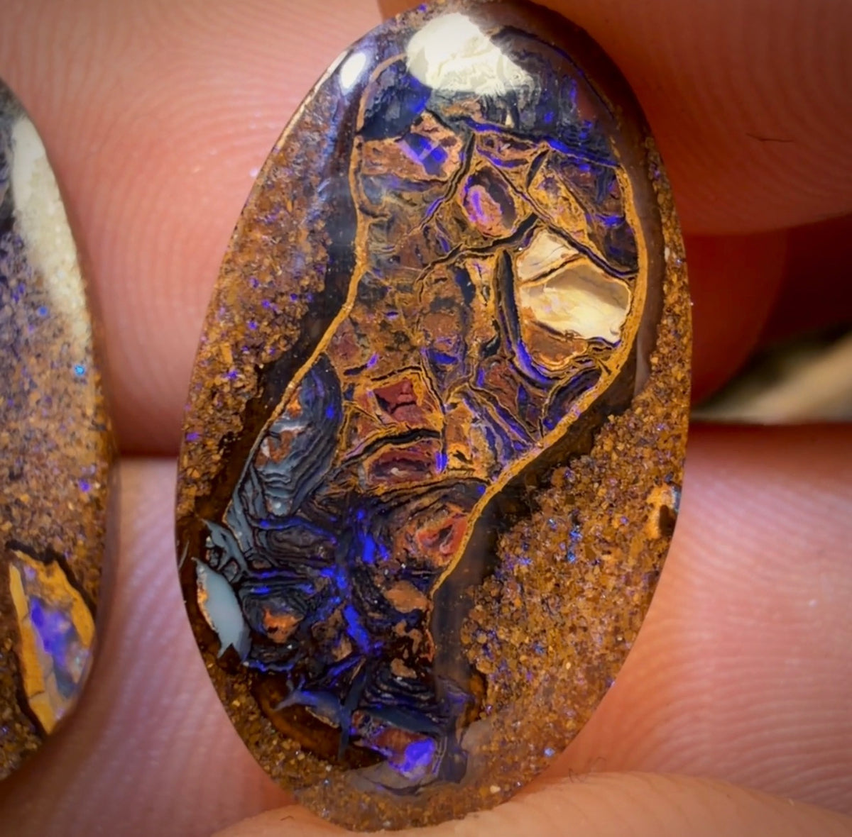 15.1cts - Tribal Queensland Boulder Opal Pair