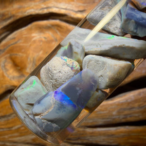 122.8cts - Lightning Ridge Opal Vial