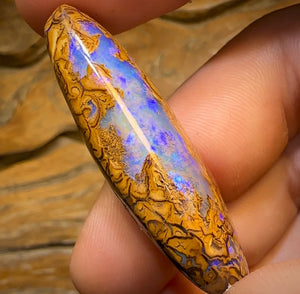 69.2cts - Yowah Nut Tribal Opal w/ Partial Crystal Centre!