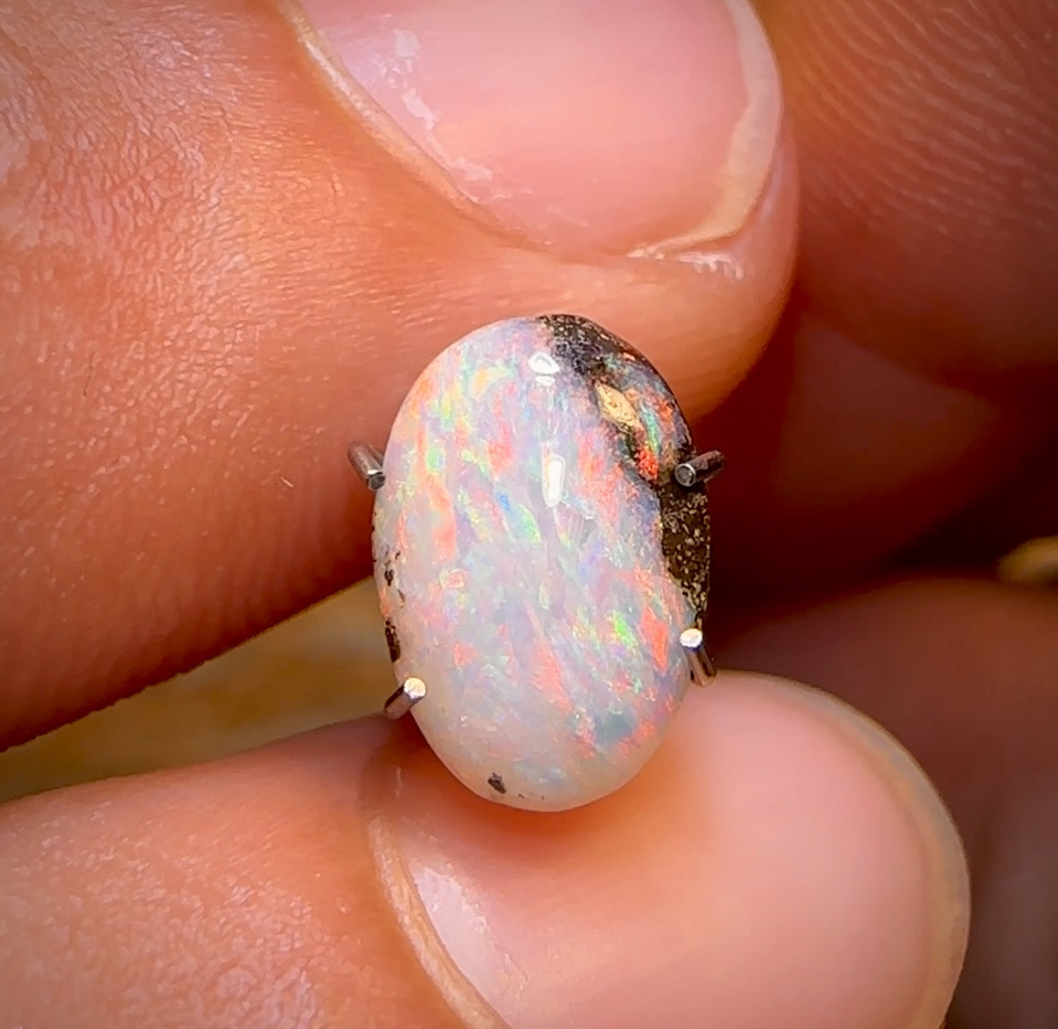 1.8cts - Queensland Boulder Seam Opal Pastel Fire