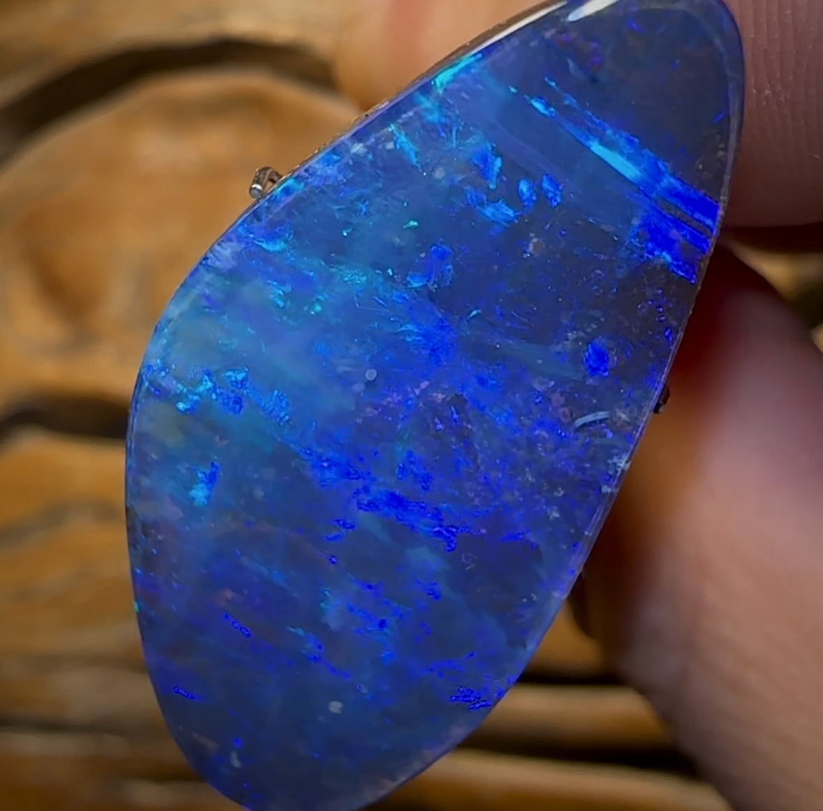19.6cts - Large Solid GEM Queensland Boulder Seam Opal