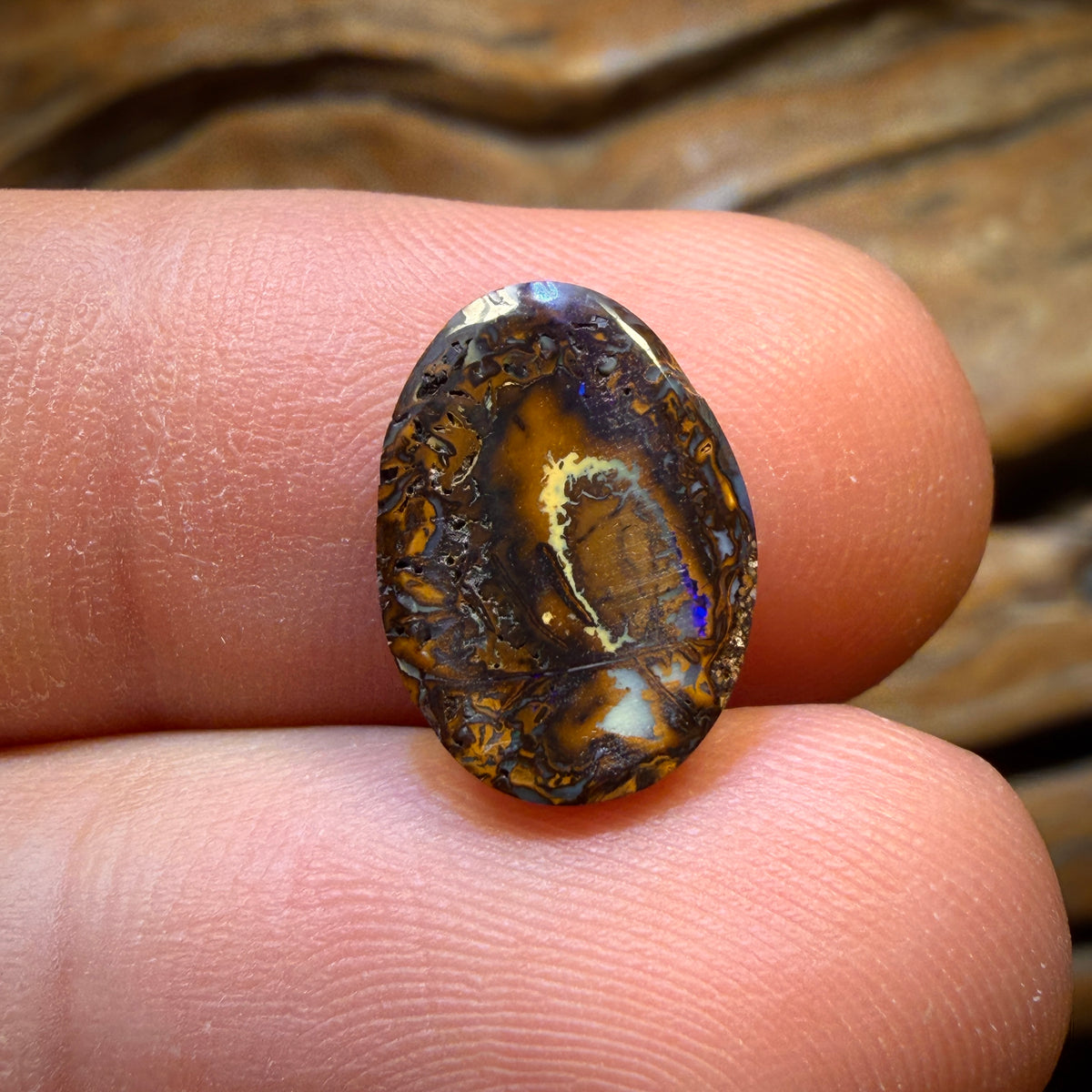 4.3cts - Tribal Yowah Nut Opal. Australian Opal