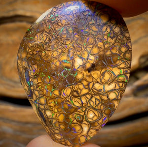 Dad Card! 18.6cts - Tan Tribal Australian Boulder Opal from Yowah