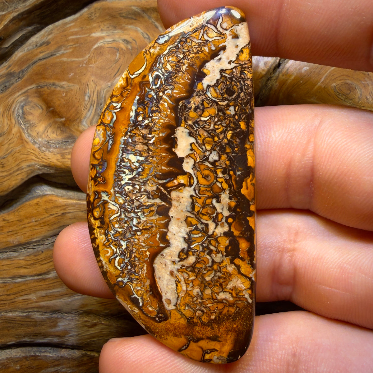 Art of Opal Card! 155cts - Large Tribal Queensland Boulder Opal from Yowah