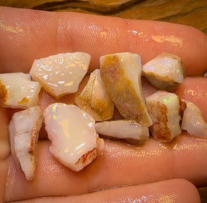 50.6cts - 10x South Australian Rare Mintabie Opal Rough Parcel