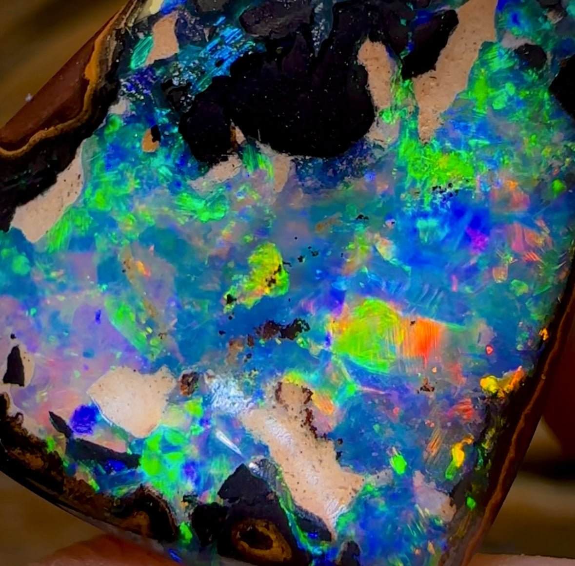 62.5cts - “Island Oasis” Celebrity Stone TOP GEM Yowah Nut Crystal Centre Opal. Featured on “Outback Opal Hunters”!