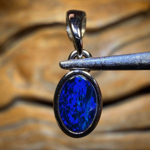 🔒Sterling Silver - WHOLESALE 9 PIECE PENDANT PARCEL. Australian Boulder Opal Doublet Jewellery