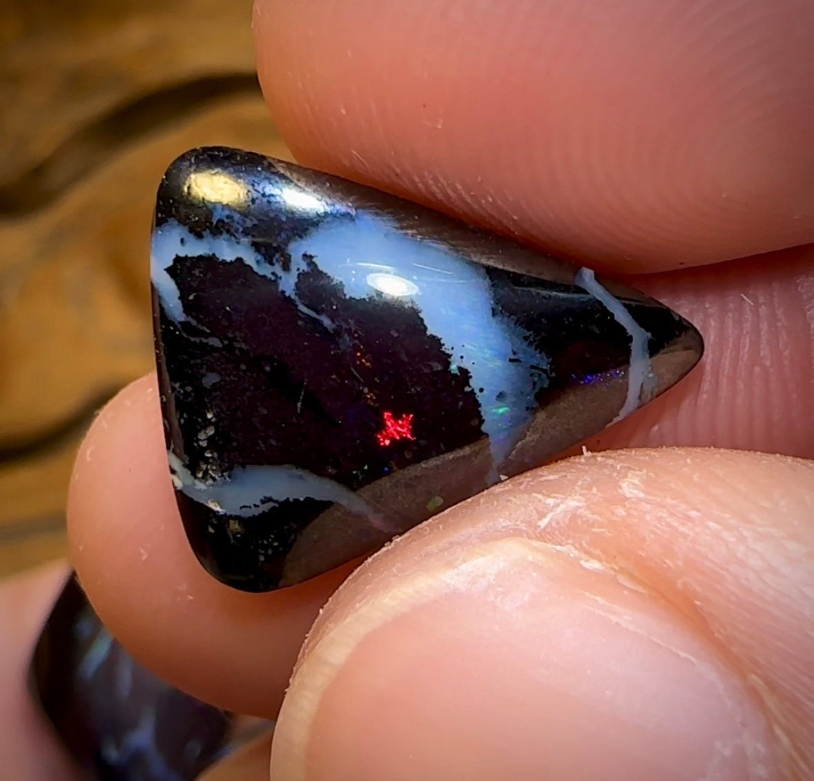 46.7cts - 5x Tribal Koroit Nut Opals BLACK IRONSTONE. Australian Opal Parcel - Opal Whisperers