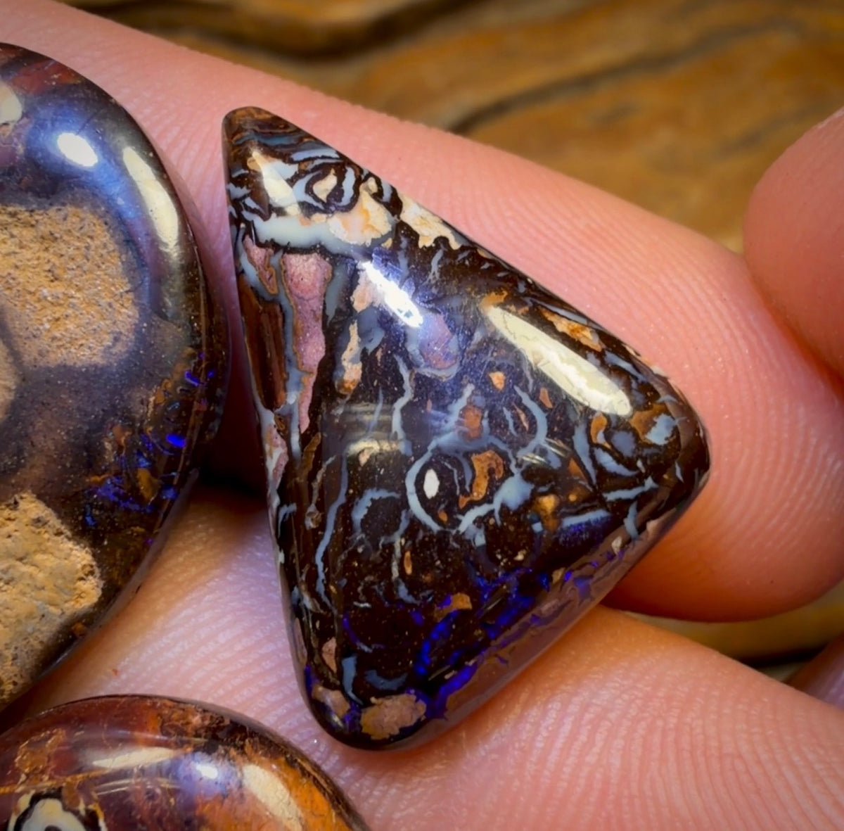 167.5cts - 5x Australian Tribal Boulder Opal’s. Wholesale Dealers Parcel