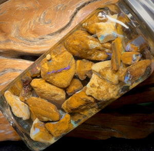 656cts - Jar of Yowah Nut Opal Rough w/ Fossil Opal