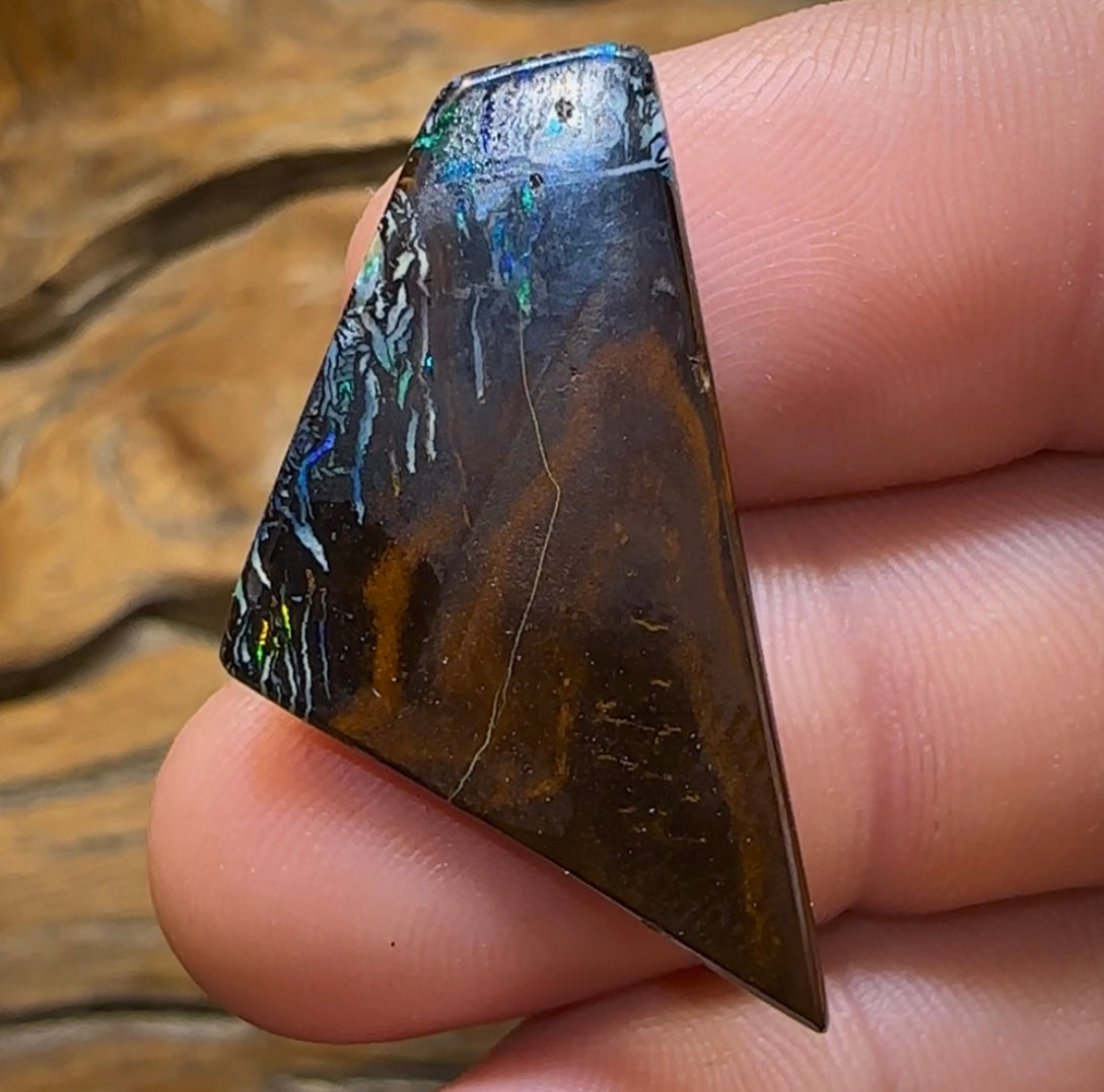 22.7cts - Top Tribal Australian Boulder Opal from Koroit - Opal Whisperers