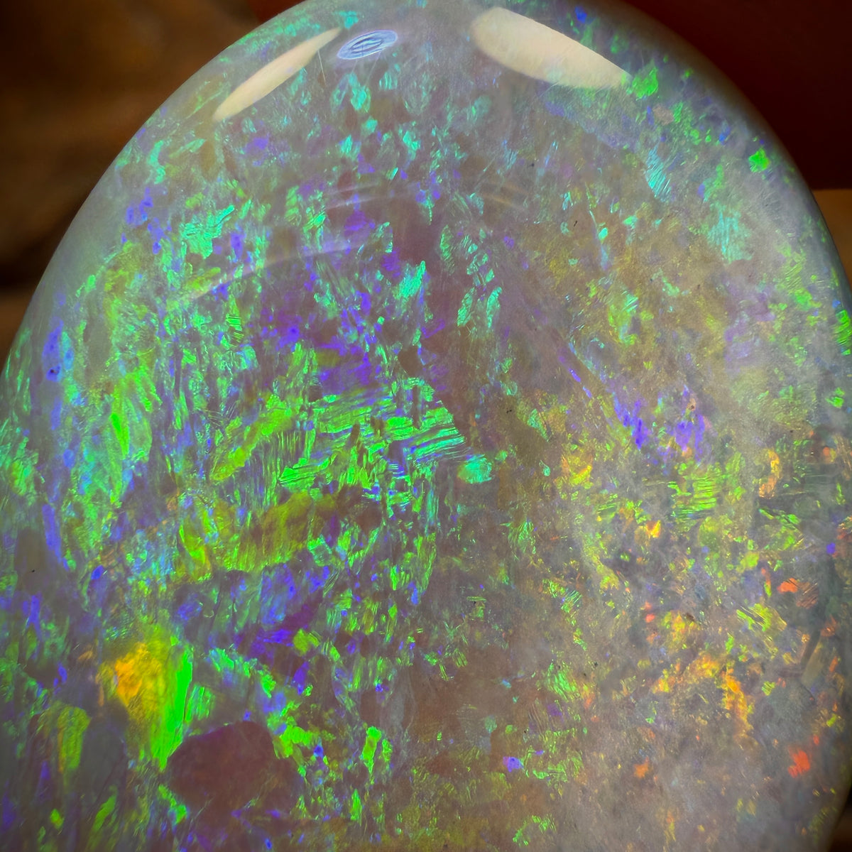 49.5cts - Large Oval South Australian Crystal on Unique “Mother of Matrix” Multicolours!