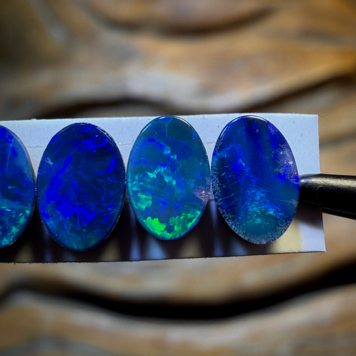 🔒2.2cts - 5x Australian Boulder Opal Doublets WHOLESALE PARCEL