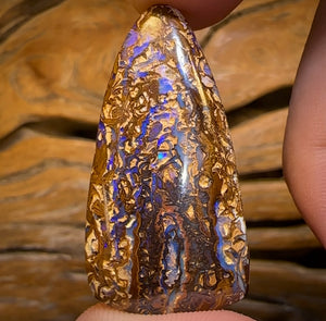 58.1cts - Blonde/Tan Tribal Yowah Nut Opal. Double Sided!