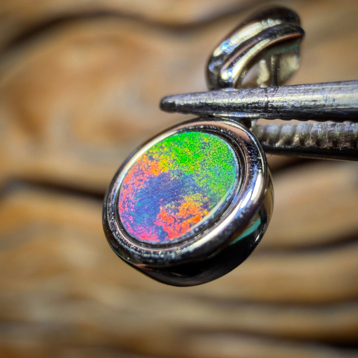 Wildcard! Sterling Silver - Queensland Boulder Opal Doublet Pendant
