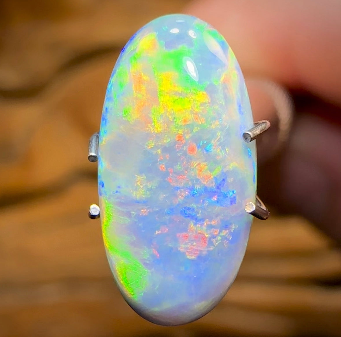 2.2cts - Australian Black Opal from Lightning Ridge - Opal Whisperers