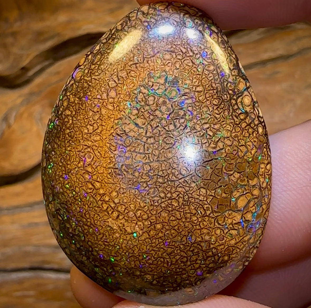 119.5cts - Yowah Nut Intricate Tribal Australian Opal. - Opal Whisperers