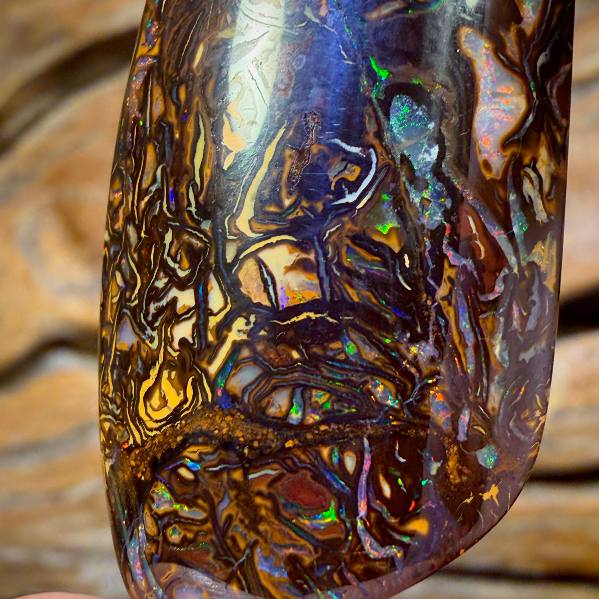 76.8cts -Top Tribal Queensland Boulder Opal from Yowah