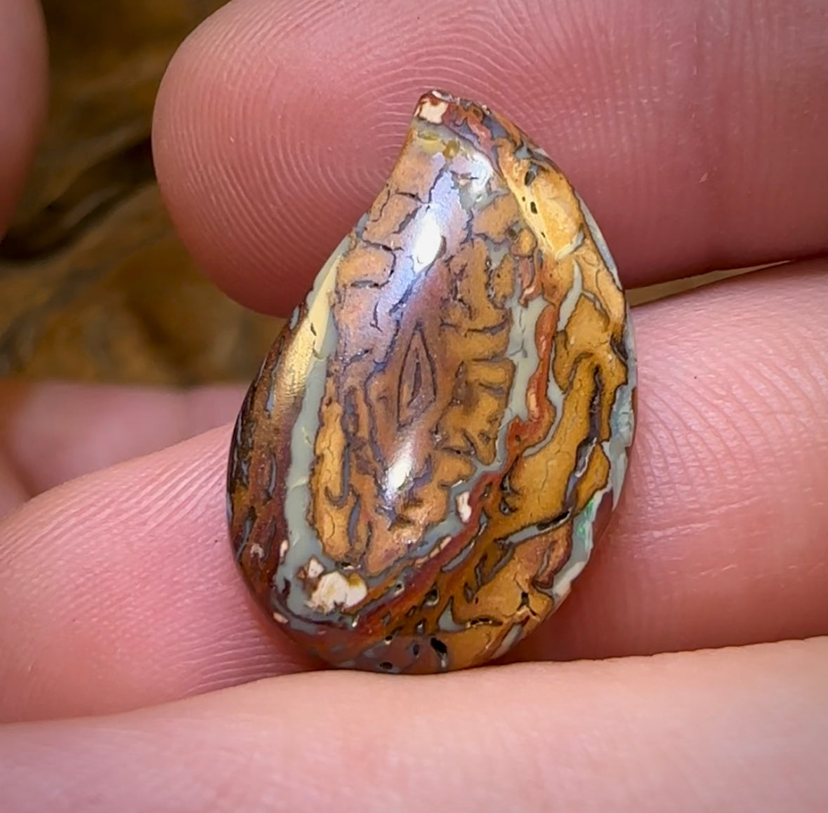 71.1cts - 5x Loose Queensland Boulder Opals. Wholesale Parcel Bargain - Opal Whisperers