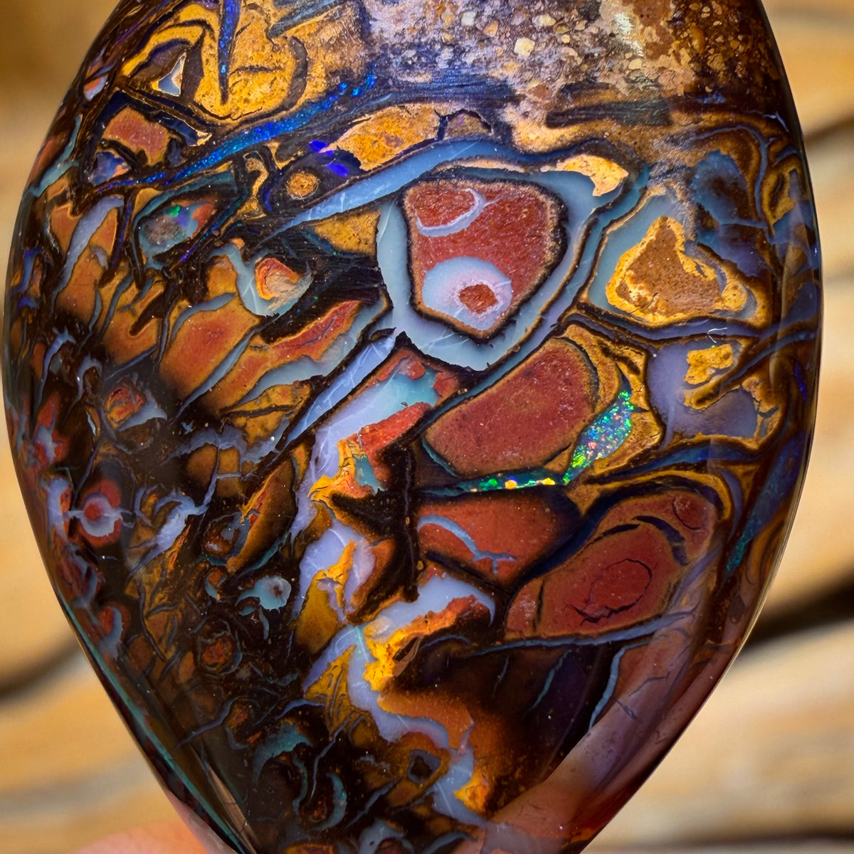Wildcard! 31.2cts - Tribal Yowah Nut Opal. Australian Opal