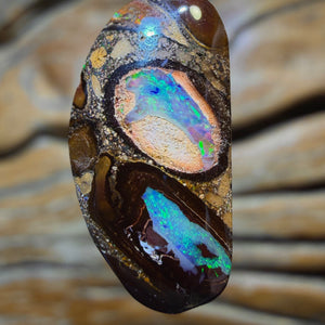 TGIF 12.5cts - “Double Yolker”Solid Yowah Nut Opal Pendant