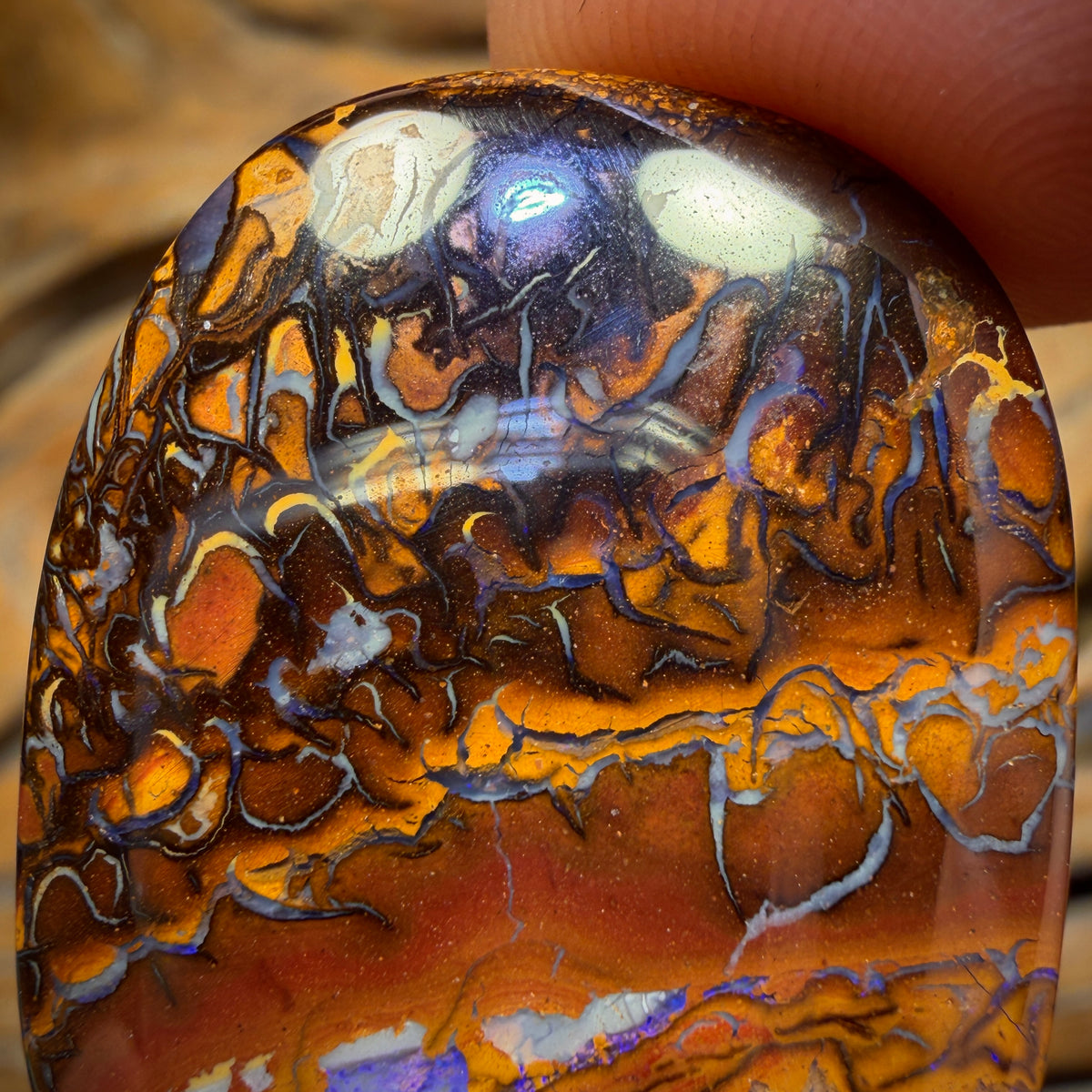 70.5cts - Tribal Queensland Boulder Opal from Yowah