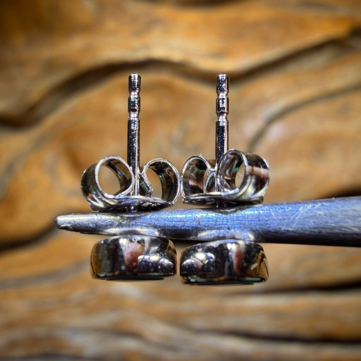 Sterling Silver - Australian Boulder Opal Doublet Stud Earrings