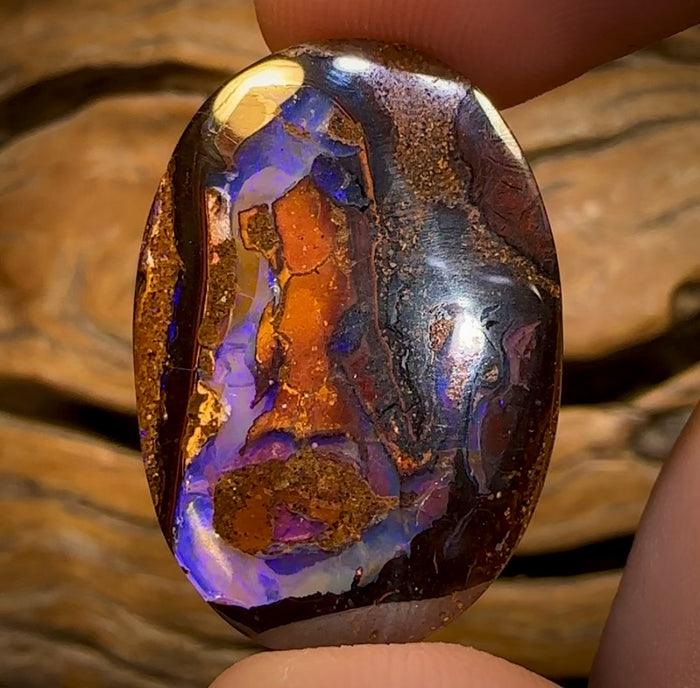 🔨 AUCTION 🔨 Reserve 💎 High Roller Banger Auction 💎 24.7cts - Yowah Nut Kernel Opal Purple